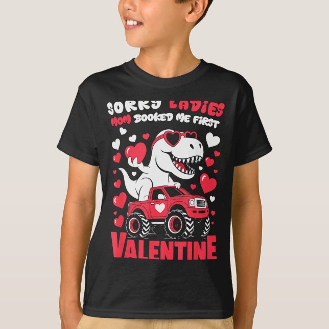 T-shirt Sorry Valentine Ladies Mom Booked Me First  (Devant)