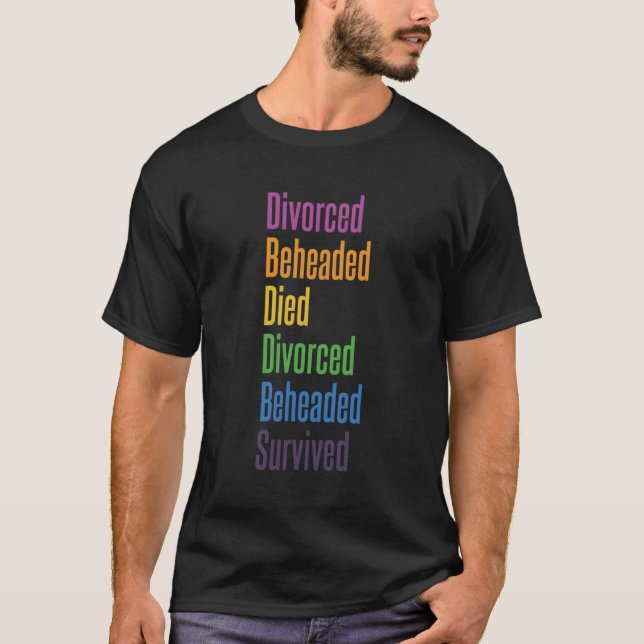 T-shirt Sort Des Six Villes D'Henry Vii (Devant)