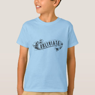 T-shirt Sort Harry Potter   Obliviate