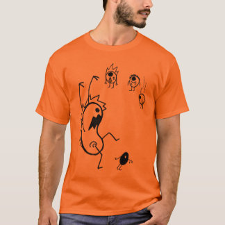 T-shirt Sort malheureux imminent