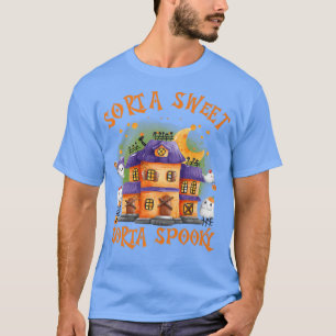 T-shirt Sorta Sweet Sorta Aquarelle Éffrayante Maison hant