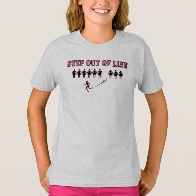 T-shirt Sortez de la ligne (Devant)