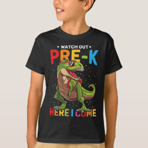 T-shirt Sortez De Pré-k Ici Je Viens Dinosaure À L'École G