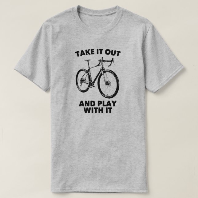 T-shirt Sortez Et Jouez Avec Le Vélo (Design devant)