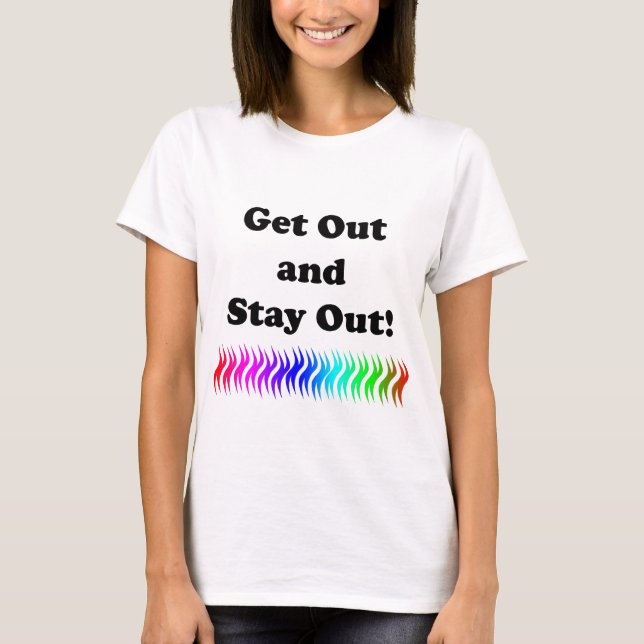 T-shirt Sortez et restez dehors ! (Devant)