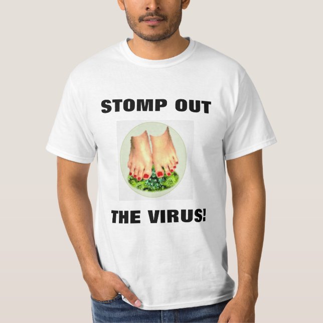 T-SHIRT SORTEZ LA CHEMISE BLANCHE DES HOMMES VIRUS (Devant)
