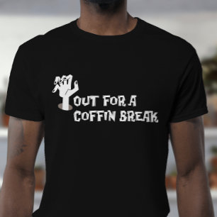 T-shirt Sortez pour une pause café Éffrayant amusant