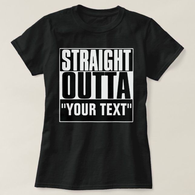 T-SHIRT SORTEZ VOTRE TEXTE (Design devant)
