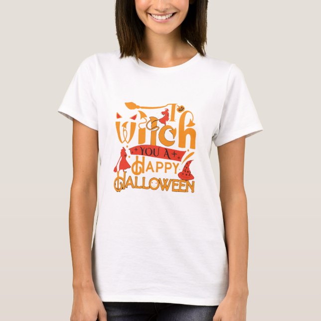 T-shirt Sortez-vous un heureux Halloweent (Devant)
