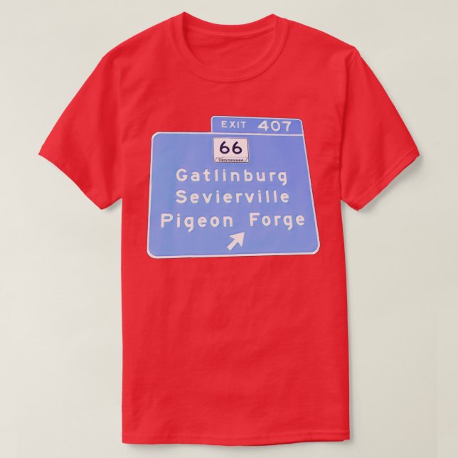 T-shirt Sortie 407 Gatlinburg Pigeon Forge GSMNP  (Design devant)