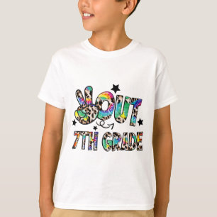 T-shirt Sortie 7e année teinture Joyeuse Dernière journée