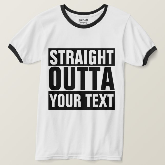 T-shirt SORTIE DROITE - Ajoutez votre texte ici (Design devant)