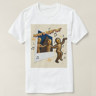 T-shirt Sortie nocturne de la momie, dessin animé amusant
