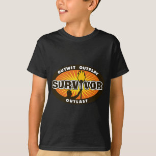 T-shirt Sortie Survivante, Sortie, Logo De Survie