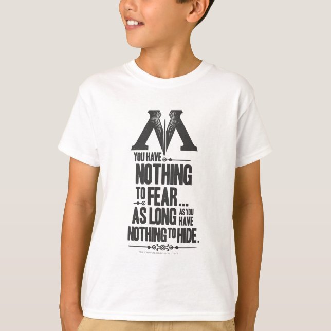 T-shirt Sortilège Harry Potter | Propagande du Ministère d (Devant)