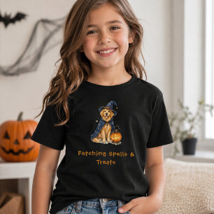 T-Shirt Sortilèges de magicien retriever doré mignon Hallo