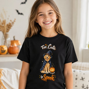 T-shirt Sortilèges de sorcier de retriever doré mignon d'H