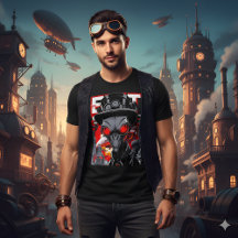 Sortir du système | Retro Steampunk Alien Tee