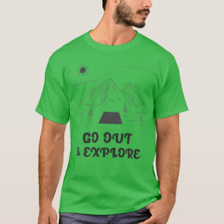 T-shirt Sortir Explorer Camping amis