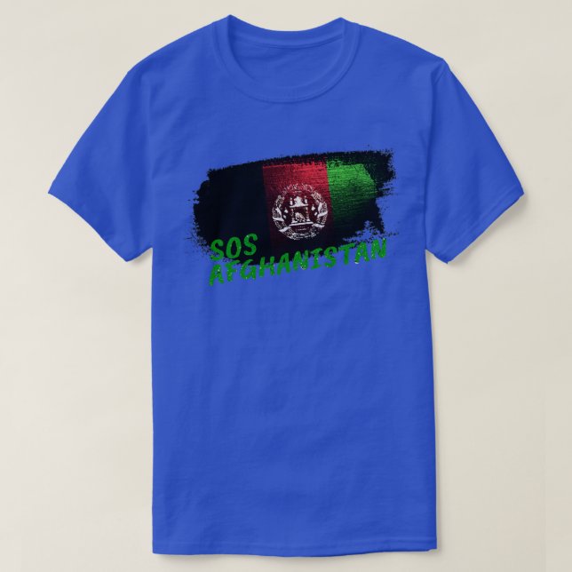 T-shirt SOS afghanistan Blanc (Design devant)
