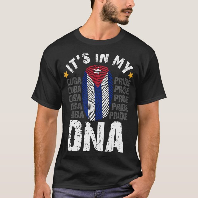 T-shirt Sos Cuba Cuba Drapeau Cubain Fierté c'est dans mon (Devant)