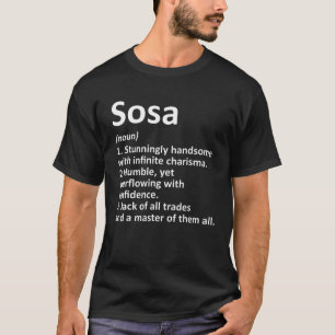 T-shirt SOSA Définition Drôle Nom de famille Arbre de fami
