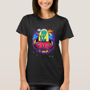T-shirt Soucoupe volante extraterrestre Paix Espace extra-