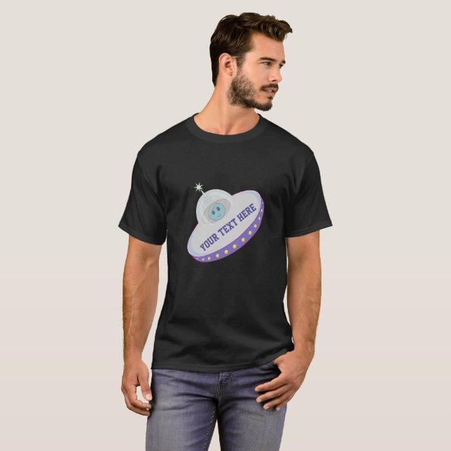 T-shirt Soucoupe volante moderne (Devant entier)