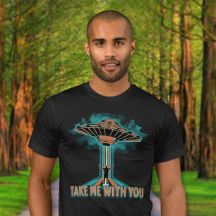 T-shirt Soucoupe volante style années 60 vintage