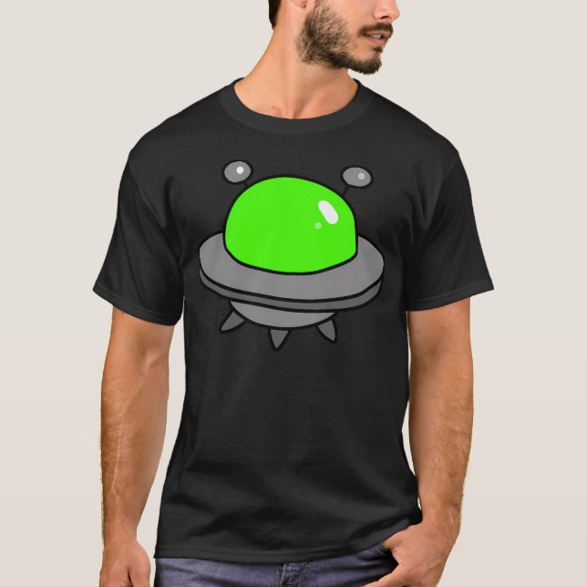 T-shirt Soucoupe volante verte Ufo (Devant)