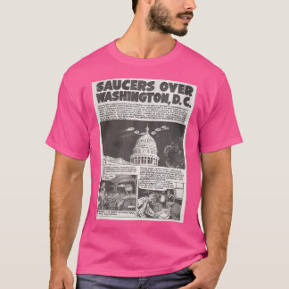 T-shirt Soucoupes sur Washington D.C. 1952