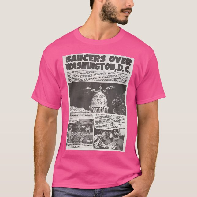 T-shirt Soucoupes sur Washington D.C. 1952 (Devant)