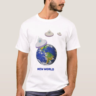 T-Shirt soucoupes volantes autour du monde