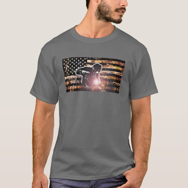 T-shirt Soudage des étincelles et flammes (Devant)