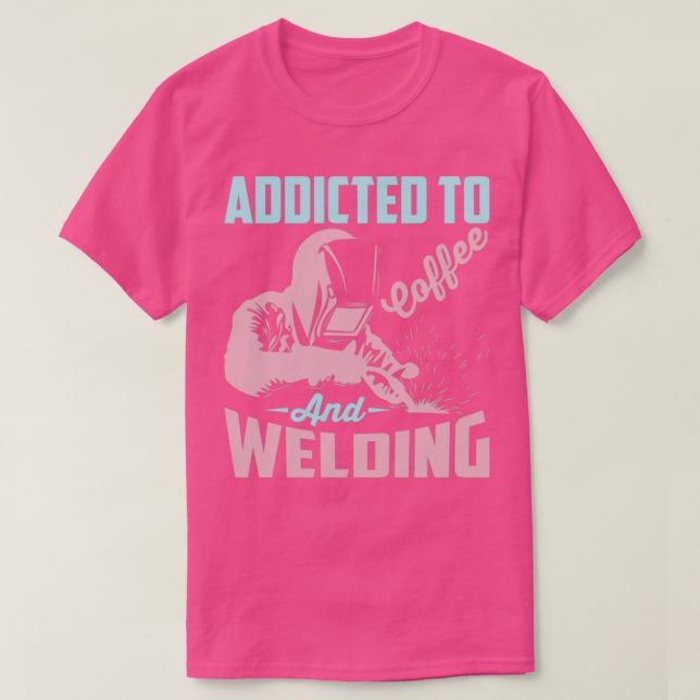 T-shirt Soudage Et Café Confection Acier-Travail (Design devant)