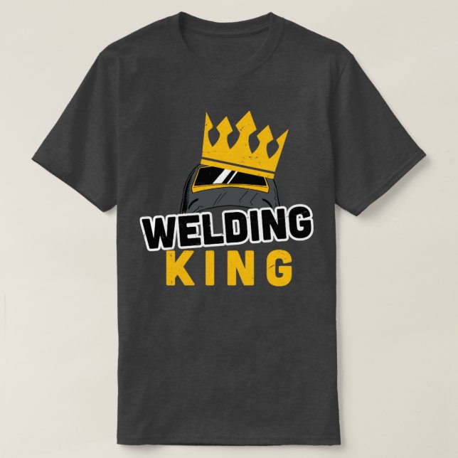 T-shirt soudage King souder idée cadeau (Design devant)