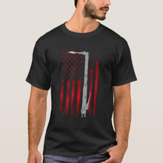 T-shirt Soudage Patriotique Drapeau Américain Usa Soudeur