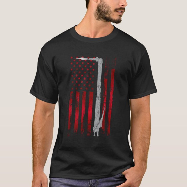 T-shirt Soudage Patriotique Usa American Flag Welder (Devant)