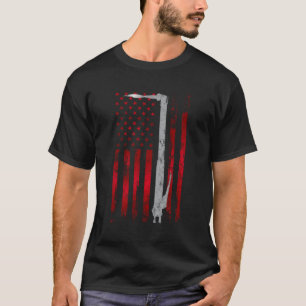 T-shirt Soudage Patriotique Usa American Flag Welder