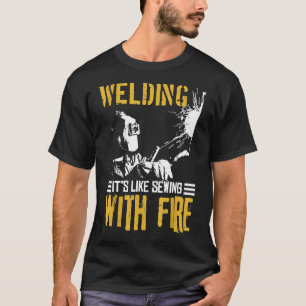 T-shirt Souder Cadeau Chemise Soudure Comme Coudre Avec Fe