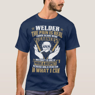 T-shirt Souder La Douleur Est Vraiment Fier Souder T Chemi