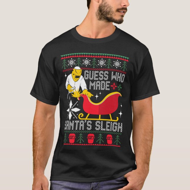 T-shirt Souder Noël Souder Souder Xmas Souder Vilain (Devant)