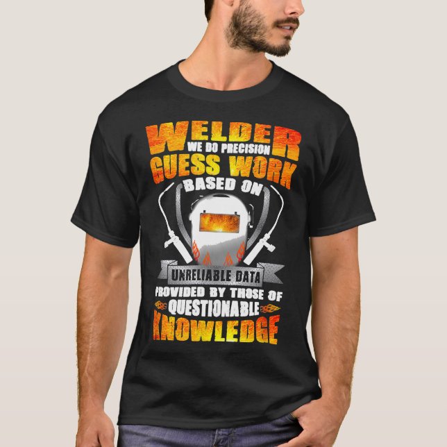 T-shirt Souder Nous Faisons Précision Guesswork Basé Non f (Devant)