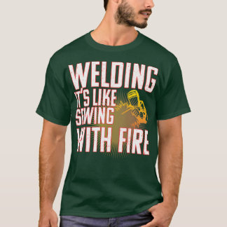 T-shirt Souder Souder Son Comme Coudre Avec Feu (2)