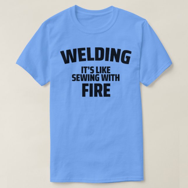 T-shirt souder souder son semblable couture avec feu (Design devant)