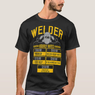 T-shirt Souder Taux Horaire Drôle Cadeau De Soudage Pour T