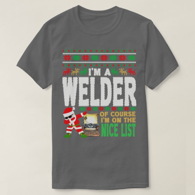 T-shirt Souder Vilain Souder cadeau de Noël (Design devant)