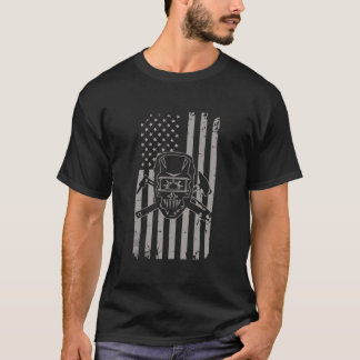 T-shirt Souder Vintage États-Unis Drapeau américain soudag