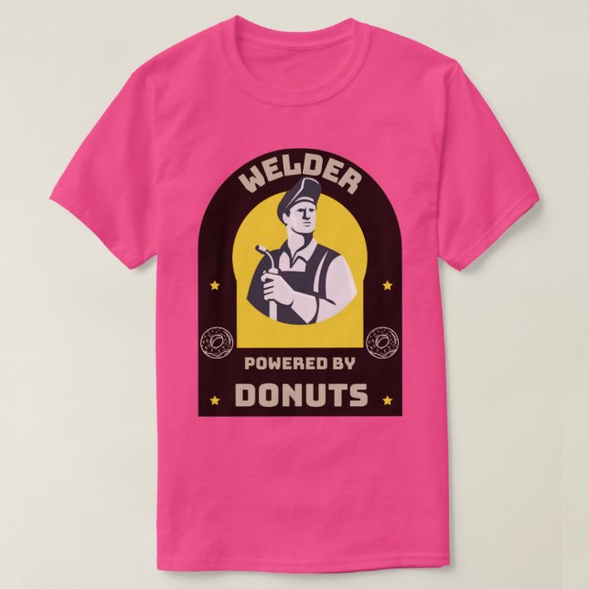 T-shirt Soudeur alimenté par Donuts1 (Design devant)