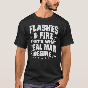 T-shirt Soudeur Flashes Et Feu Ce Vrai Homme De